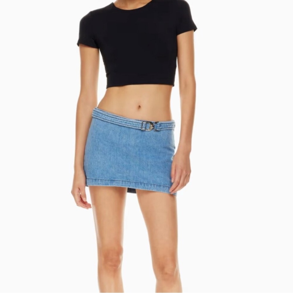 EB Denim Blue Mini Skirt